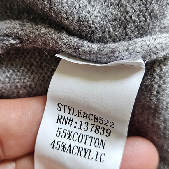 OVERSIZED CARDIGAN WITH ROSE SLEEVES - Picture 5 of 5